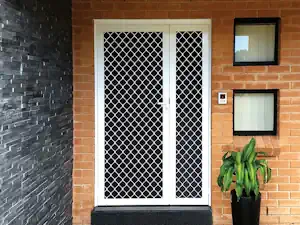 Diamond grill security screen in Gympie